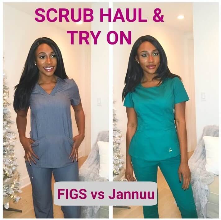 Jaanuu vs FIGS Scrubs